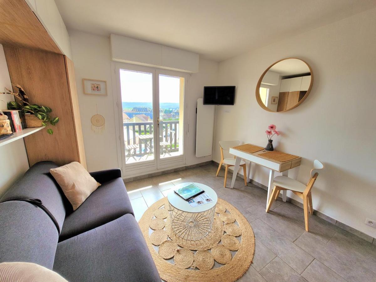 M2M Studio Magnifique Vue Mer - Avec Balcon - Les Pieds Dans L Eau! Blonville-sur-Mer Exteriör bild