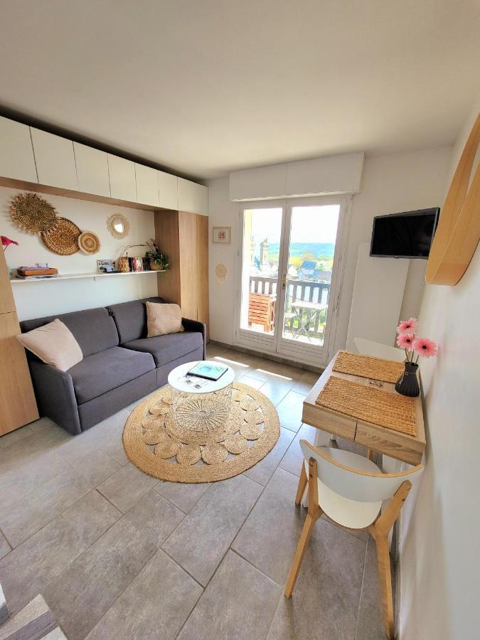 M2M Studio Magnifique Vue Mer - Avec Balcon - Les Pieds Dans L Eau! Blonville-sur-Mer Exteriör bild