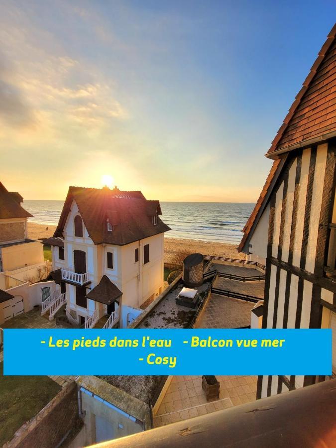 M2M Studio Magnifique Vue Mer - Avec Balcon - Les Pieds Dans L Eau! Blonville-sur-Mer Exteriör bild